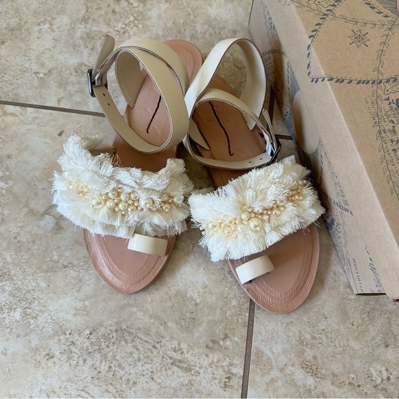 NEW Free People Sun Peaks Embellished Sandals size 37.5 - Picture 7 of 11